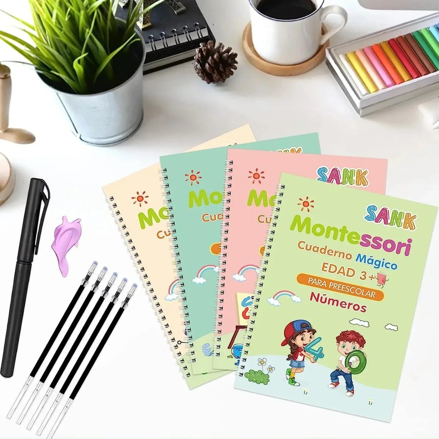 KITS 4 LIBROS DE CALIGRAFÍA