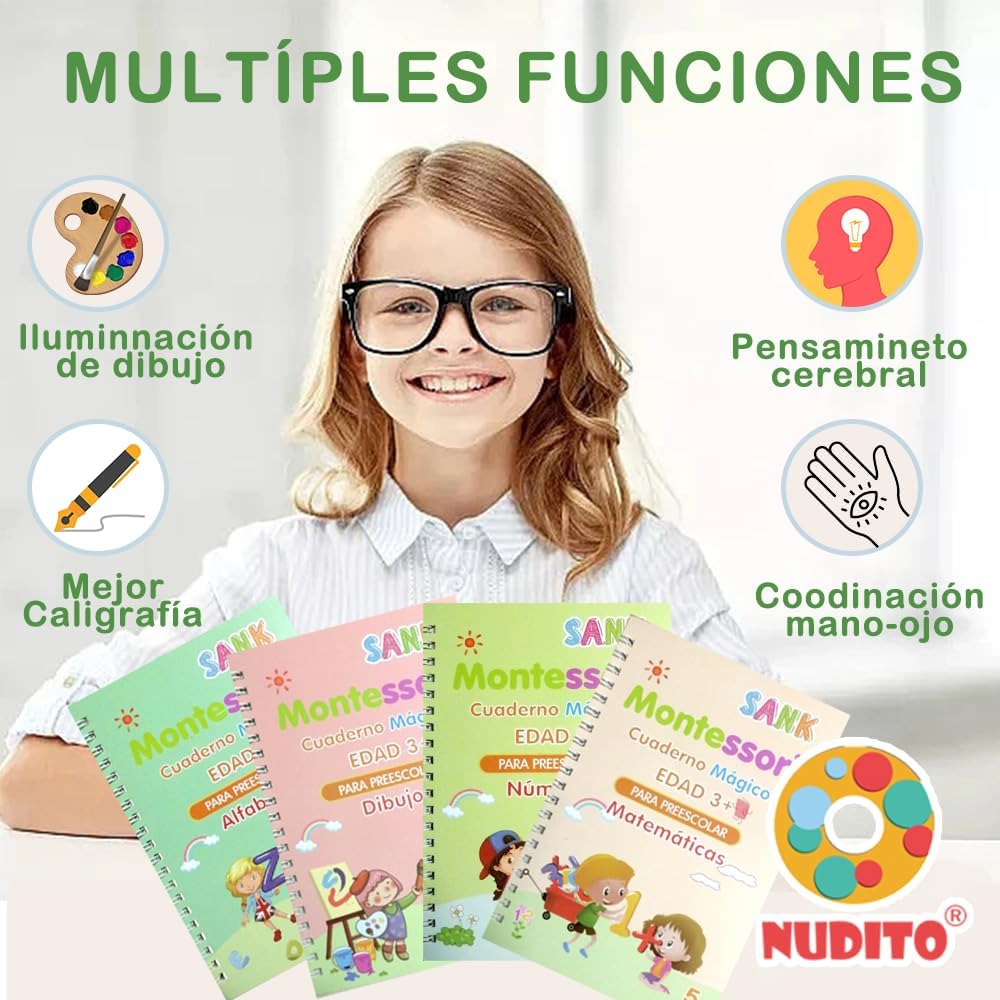 KITS 4 LIBROS DE CALIGRAFÍA